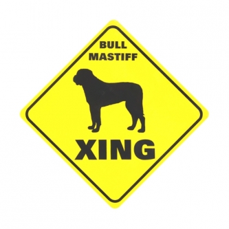 Bullmastiff Crossing Sign